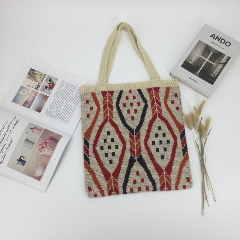 Large Capacity Woven Fabric Cute Fashion Tote Bag — foto 9
