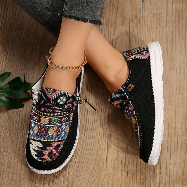 Slip on Casual Pumps Soft Bottom Old Cloth Shoes Black - Shop at LoveMi