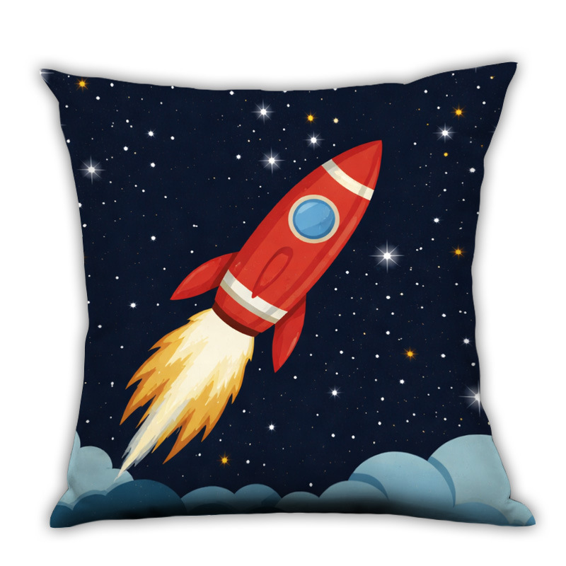 Cartoon Space Astronaut Hugging Sofa Pillowcase 2