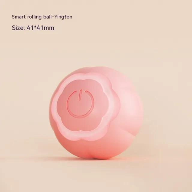 XINGX Rolling Ball Cat Toy Self Hi Bite resistant Toys Smart Rolling Ball Pink - Shop at LoveMi