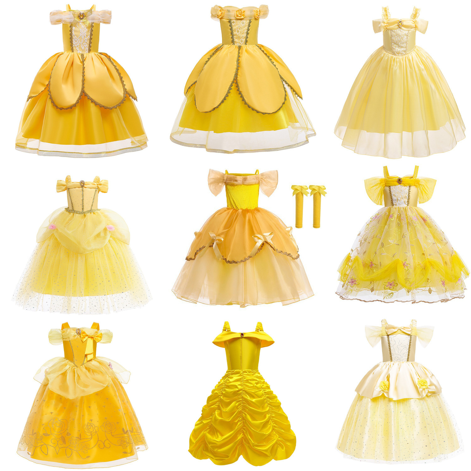 Girls Belle Princess Costume Cotton Blend