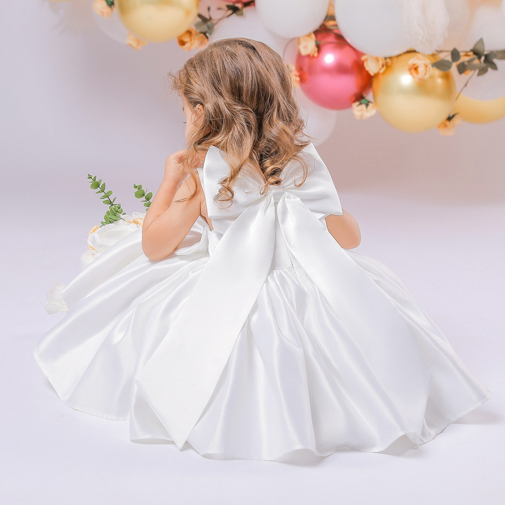 Birthday Dress Big Bow Flower Girl Wedding Dress Dress - Image 17