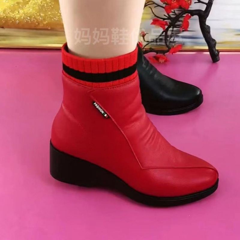 2025 Wholesale Adult Soft Leather Women's Ankle Boots - Image 3