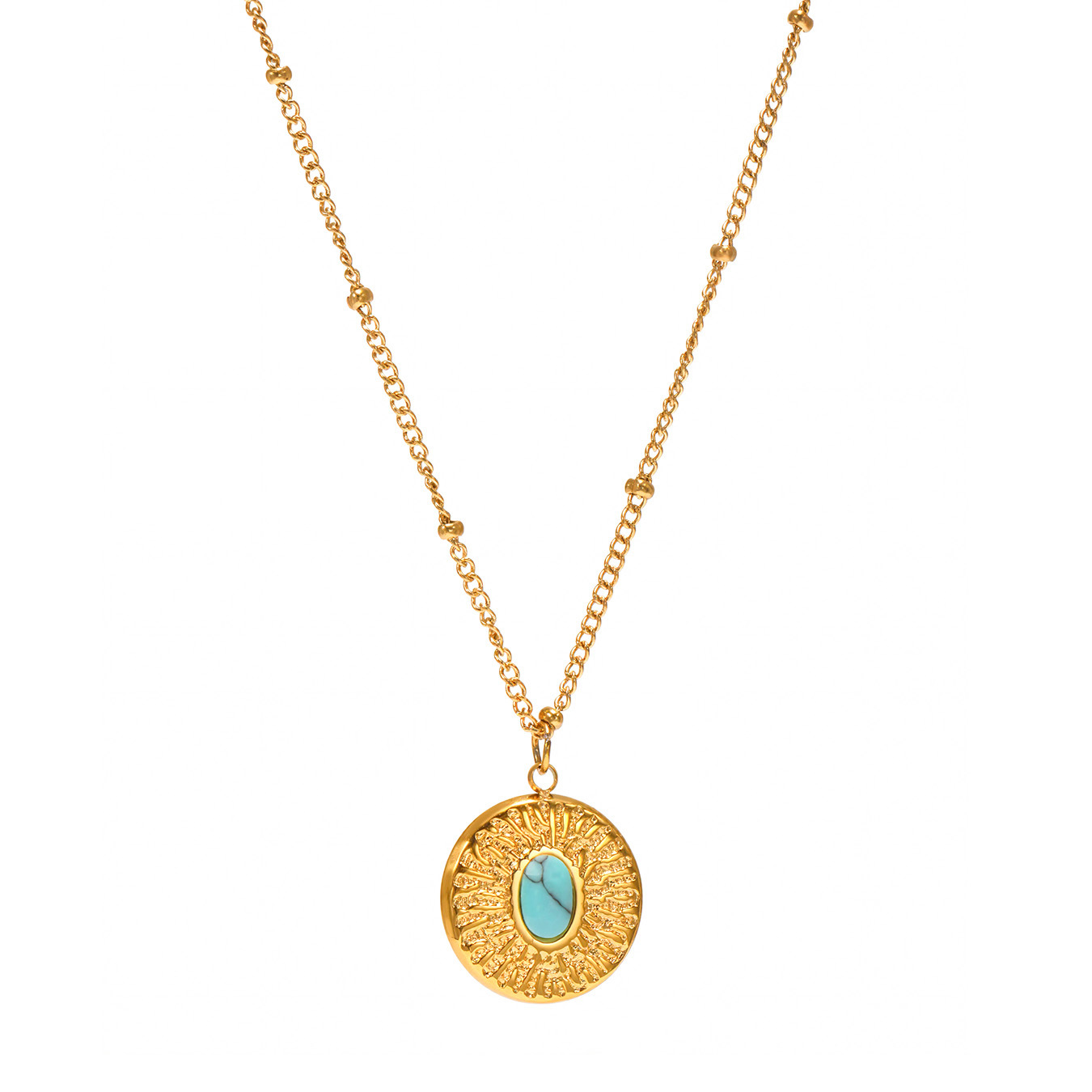 Natural Stone Pendant Necklace, Designer-style Necklace