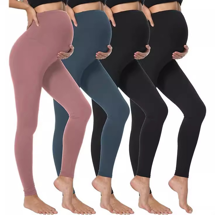 Autumn And Winter Maternity Pants High Waisted Belly Support Pants - Image 1