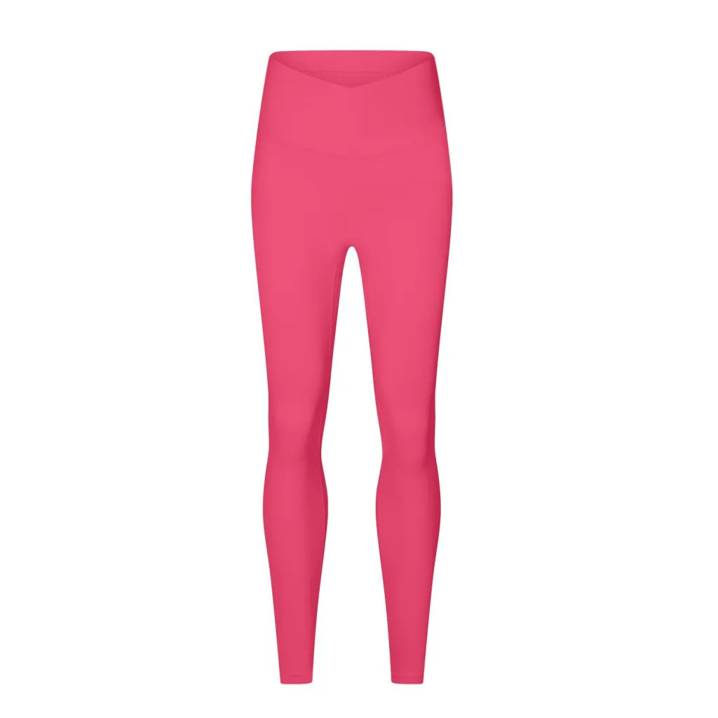 Wear-free Underwear Zero Sense One Piece Yoga Pants - Raspberry Powder