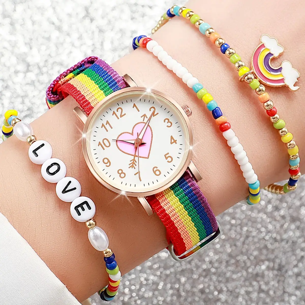 Rainbow Strap Luminous Watch