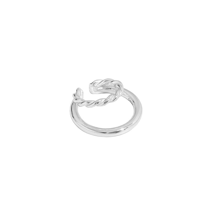 All-match C- Shaped Twist Texture S925 Sterling Silver Non-piercing Ear Clip Women