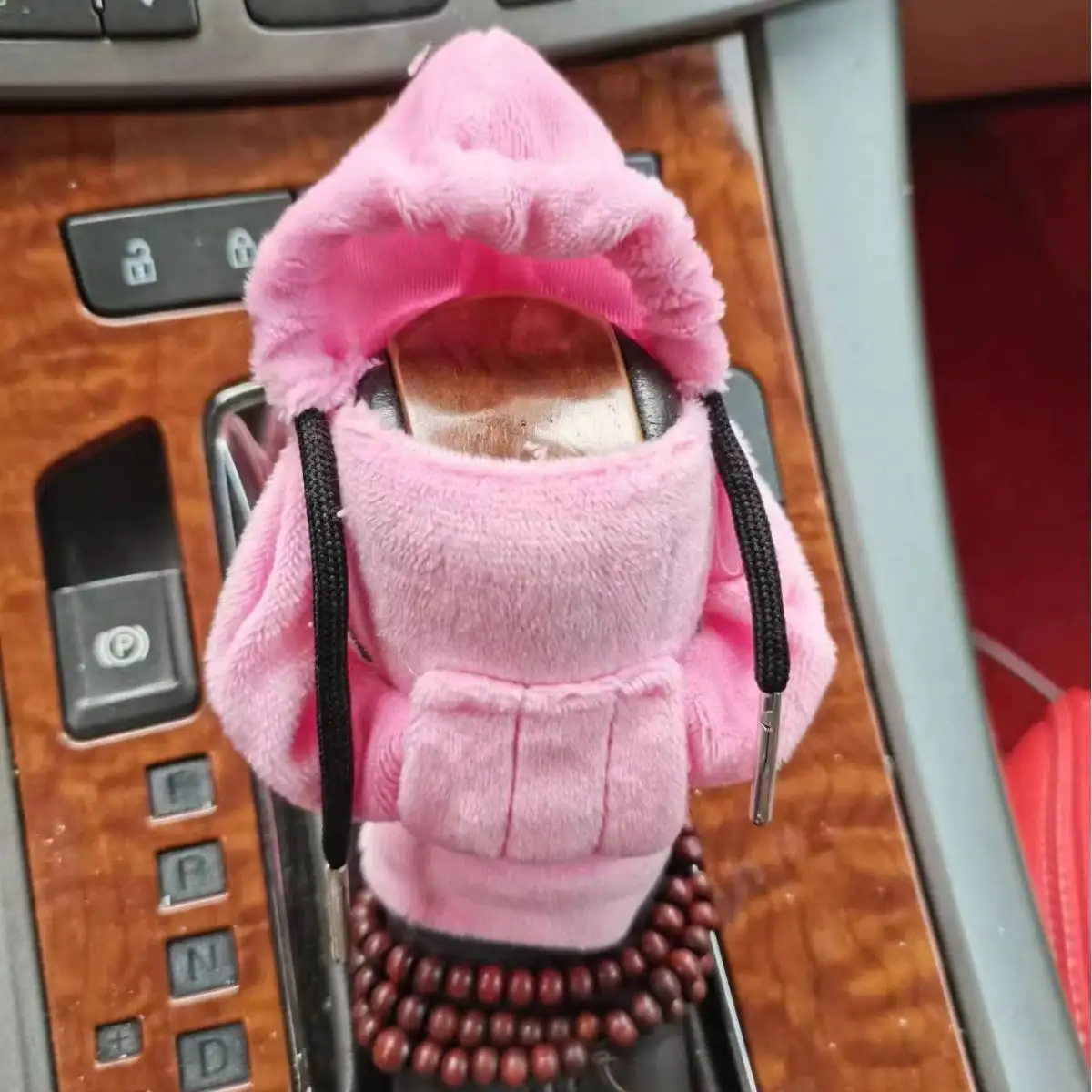 Velvet Car Gear Handle Sleeve Handle Decorative Knob Hoodie Handbrake Cover Hoodie