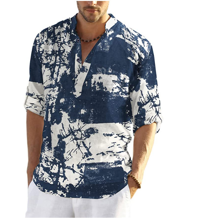 Title 6, Camisa de praia casual masculina, nova moda. Co...