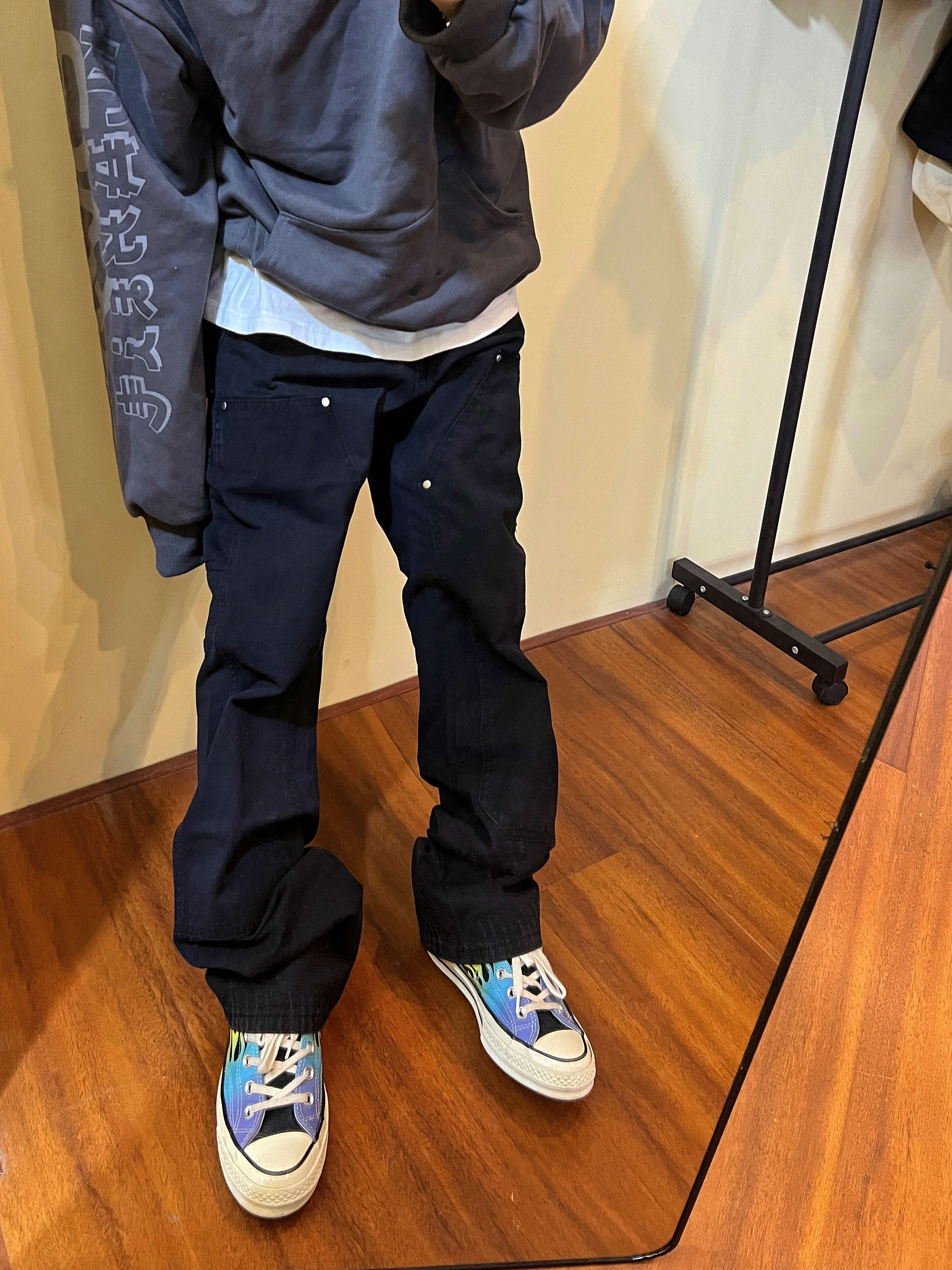 American Retro Straight Loose Autumn And Winter Jeans