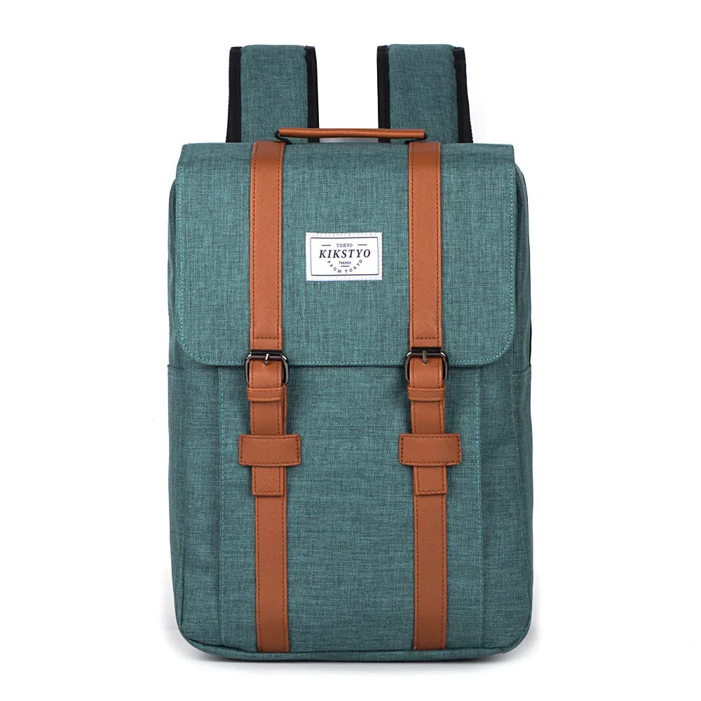 Korean Style Men's And Women's Casual Backpack Oxford Cloth - Green