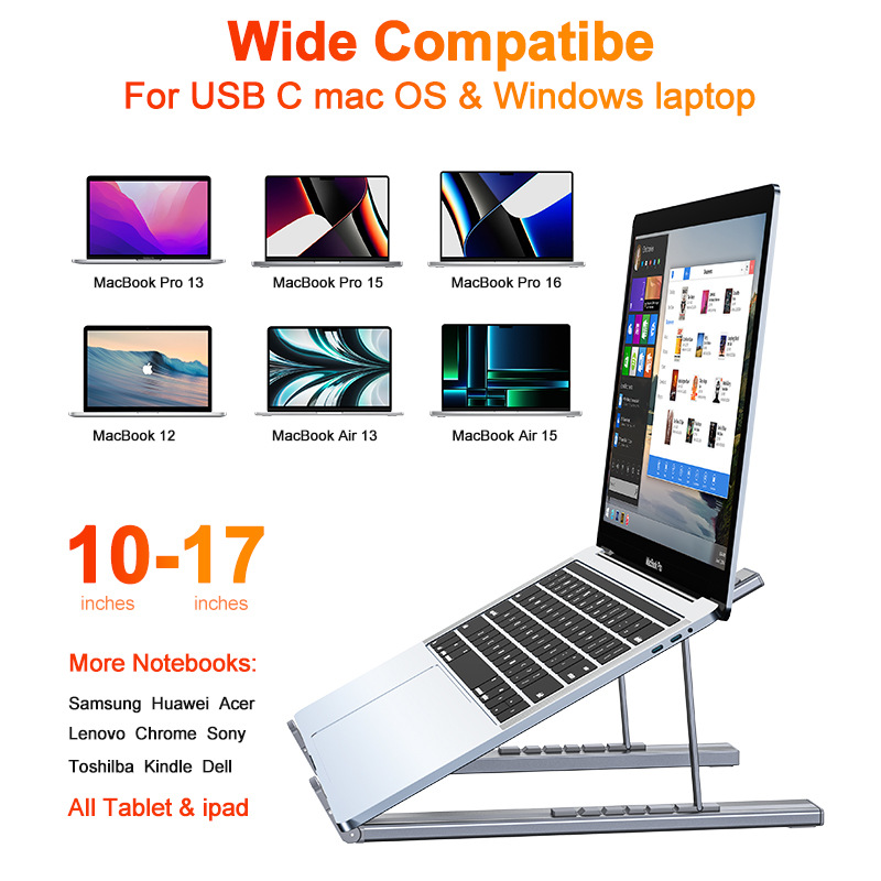 Aluminium legering hub Multi-interface HDMI 7-in-1 Docking - Miniatyr 4