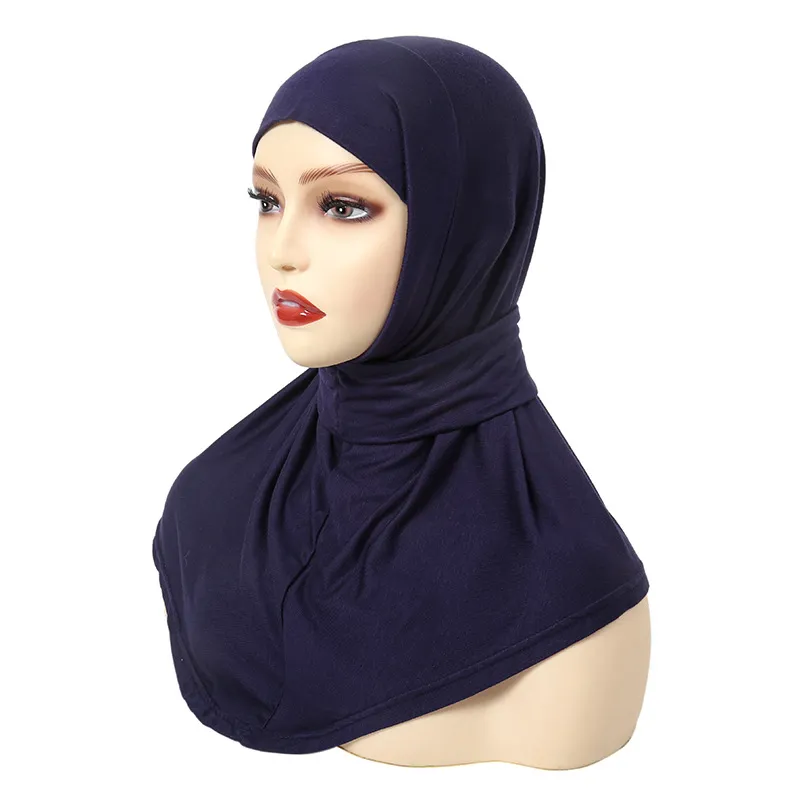Strap Button Cap Adjustable Modal Small Hat - Dark Blue