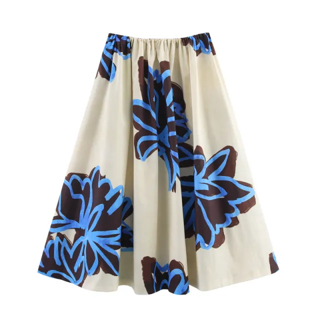 European And American Style Women's Fashionable, Elegant And Sexy High Waist Print Skirt - Shop at LoveMi