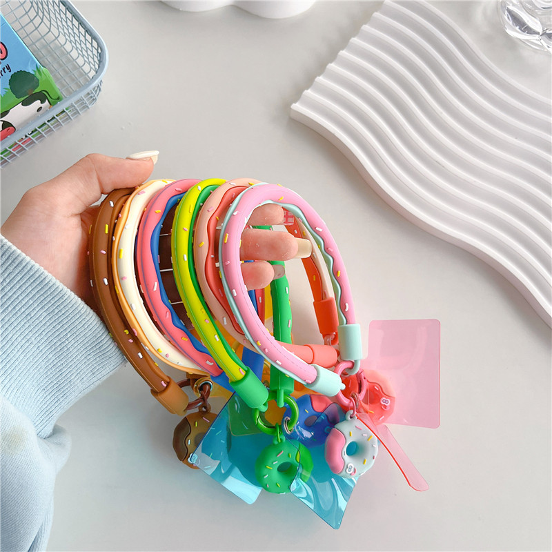 Donut Bracelet Soft Silicone Phone Case Hanging Ornament - Image 7