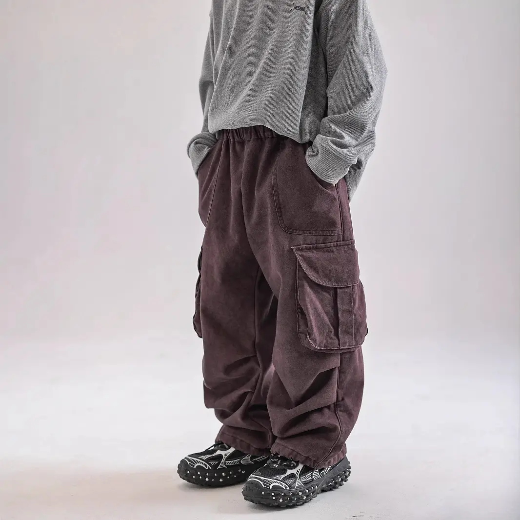 Autumn And Winter New Fleece Work Pants