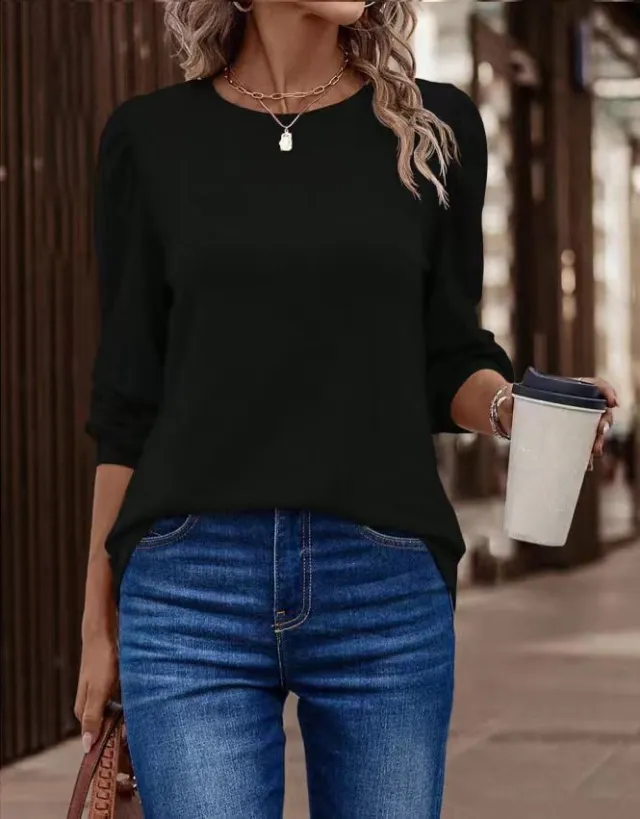 Women's Casual Top Black - Shop at LoveMi