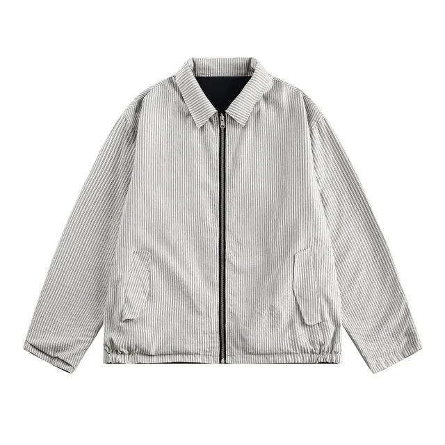 Both Sides Wear Jacket Men's And Women's Same Spring And Autumn Black And Gray - Shop at LoveMi
