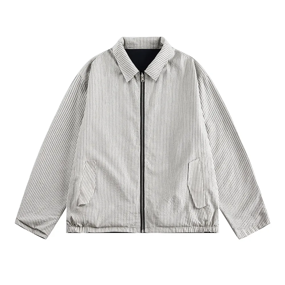 Both Sides Wear Jacket Men's And Women's Same Spring And Autumn - Gray