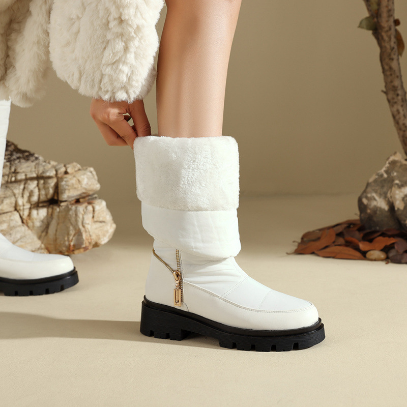 Winter Round-toe Women's Snow Boots - Image 2