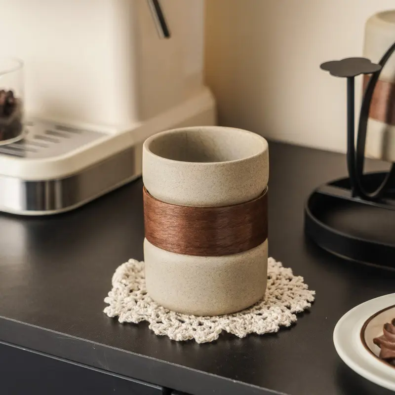 Large-Capacity Stoneware Coffee Mug