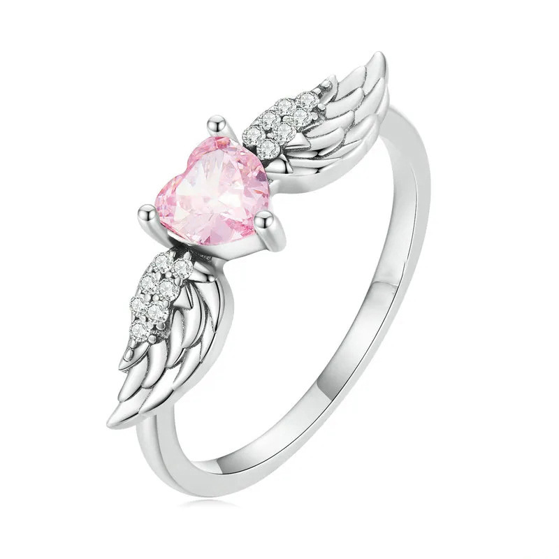 Angel Heart Ring With Wings For Women