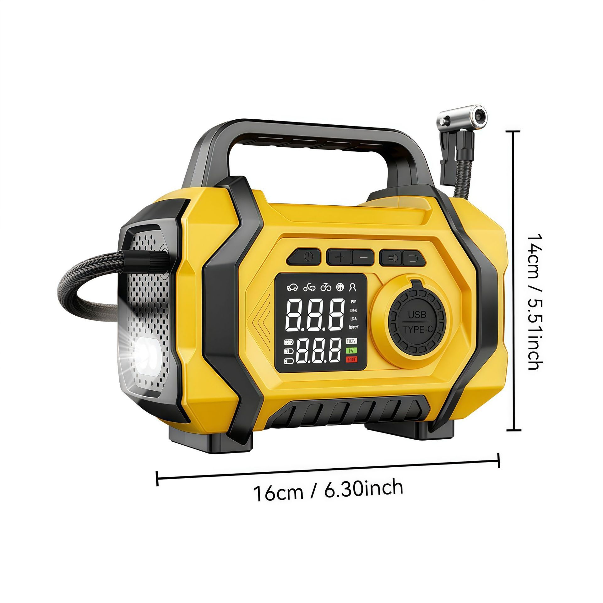Pompe gonflage et aspiration voiture — Démarreur batterie lithium 3