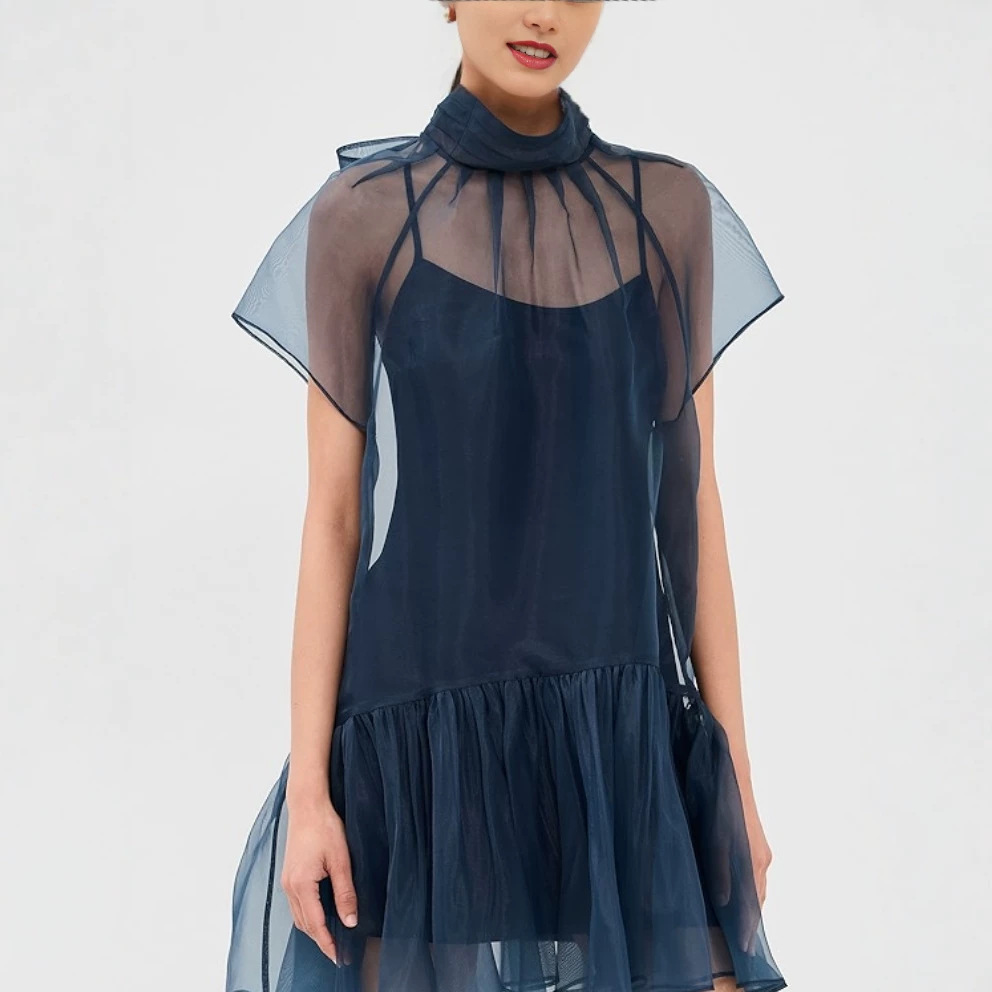 Chiffon Pure-youth-style Fashionable Womens Skirt