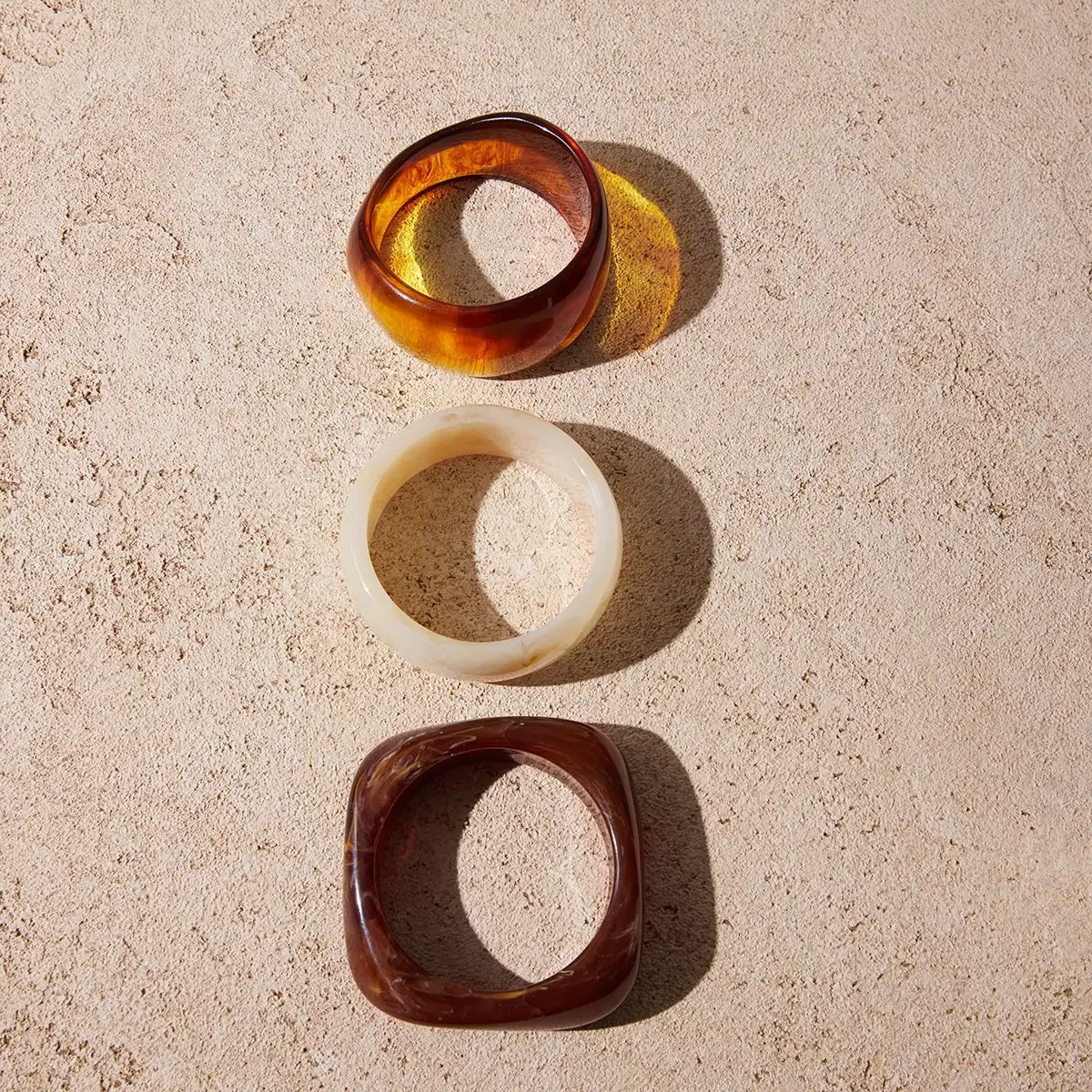 Maillard Irregular Wide-faced Resin Bracelet