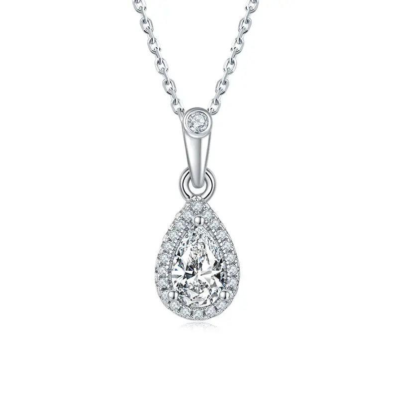 925 Silver Clavicle Chain Earrings Love Heart Suit