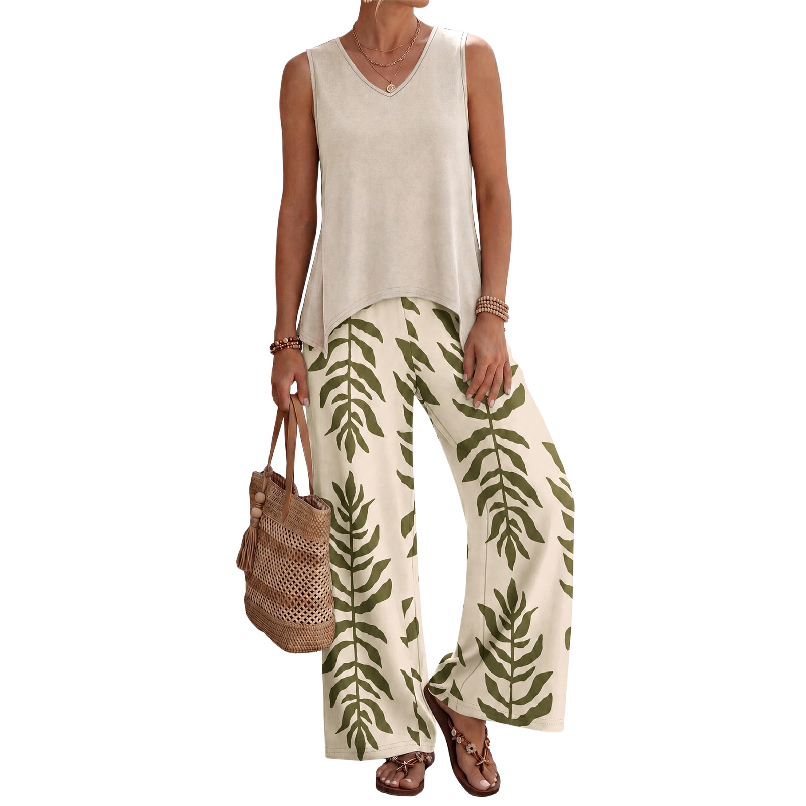 New Printed Vest And Pants Two-piece Set 93d0f977 Fc21 43ff 9ada 6dbb9e579b94