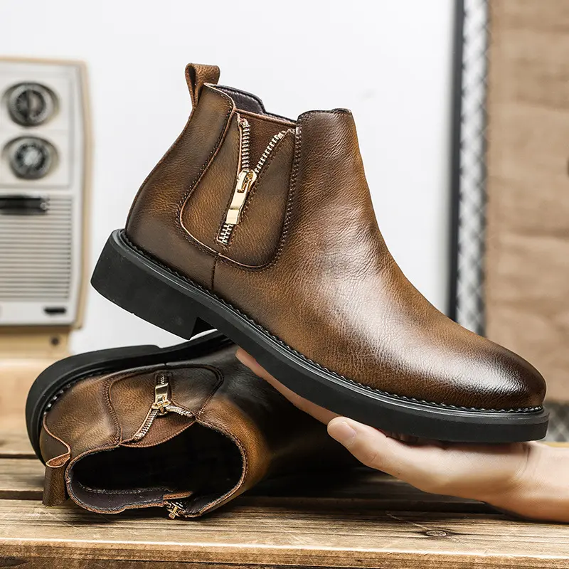 Slip-on Business High-top Casual Ankle Boots