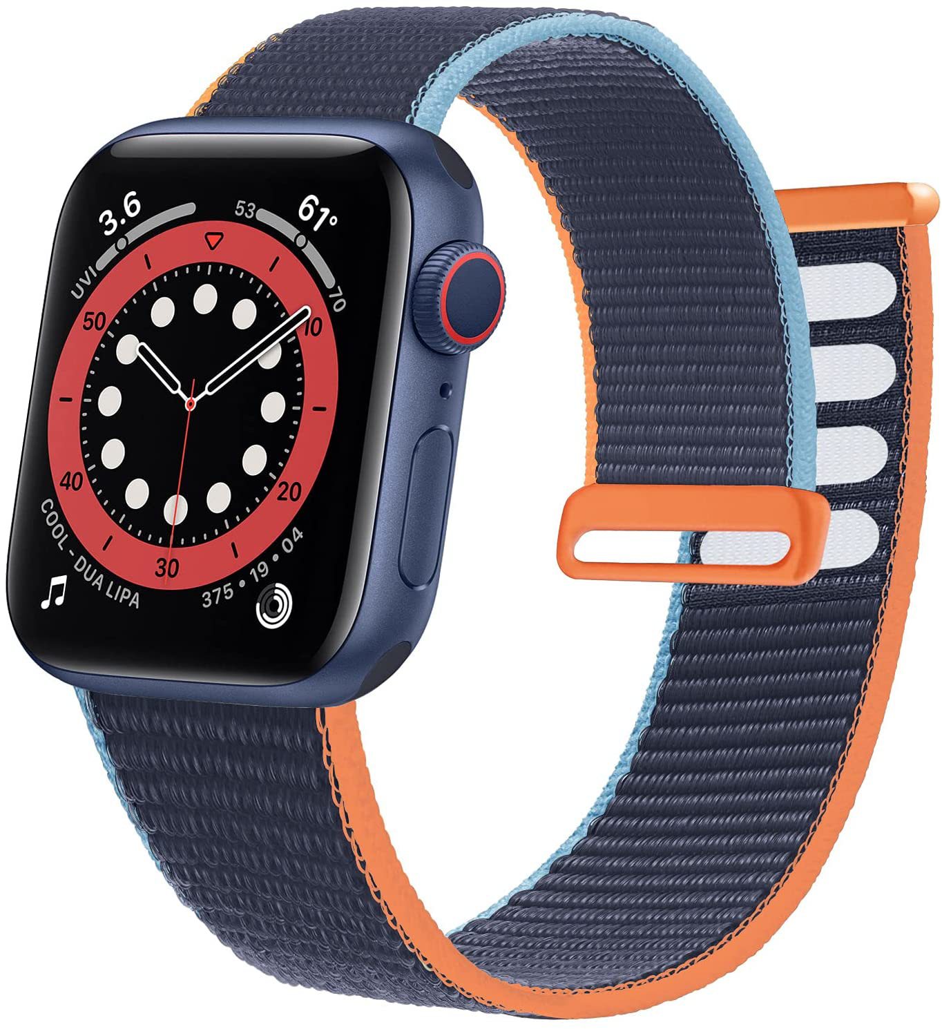 Summer New Woven Nylon Universal Strap Deep Navy Blue - Shop at LoveMi