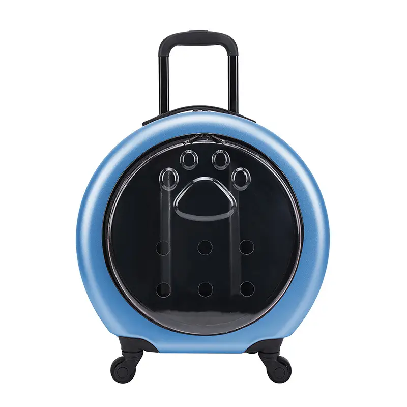 Pet Trolley Bag Transparent Reinforced Portable PC Cat Bag Dog Out