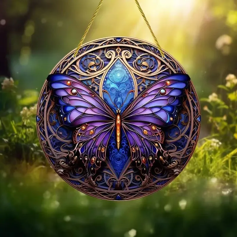 Creative Butterfly Theme Home Wall Decoration Acrylic Hanging Painting – image 8