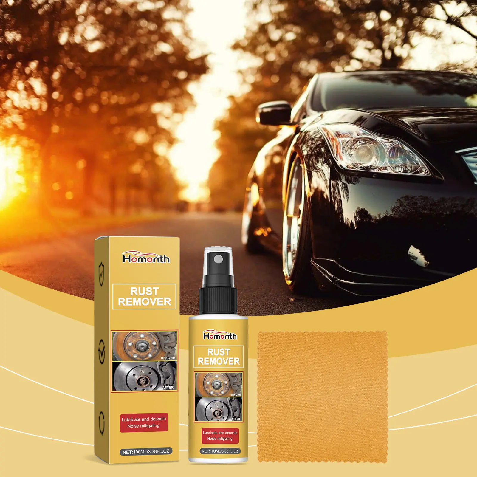Automotive Metal Rust Remover Car Polishing Cleaner