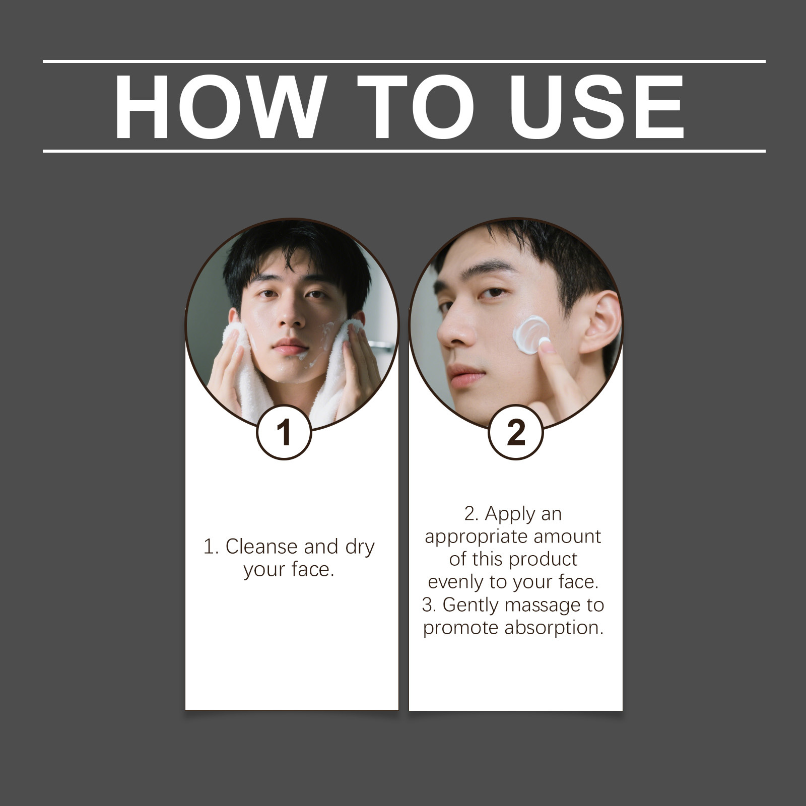 EAST MOON Men's Daily Care 6-in-1 Face Cream – Advanced Anti-Aging Moisturizer with Caffeine, Retinol & Sodium Hyaluronate to Fight Wrinkles, Dryness, and Dark Circles (30g)