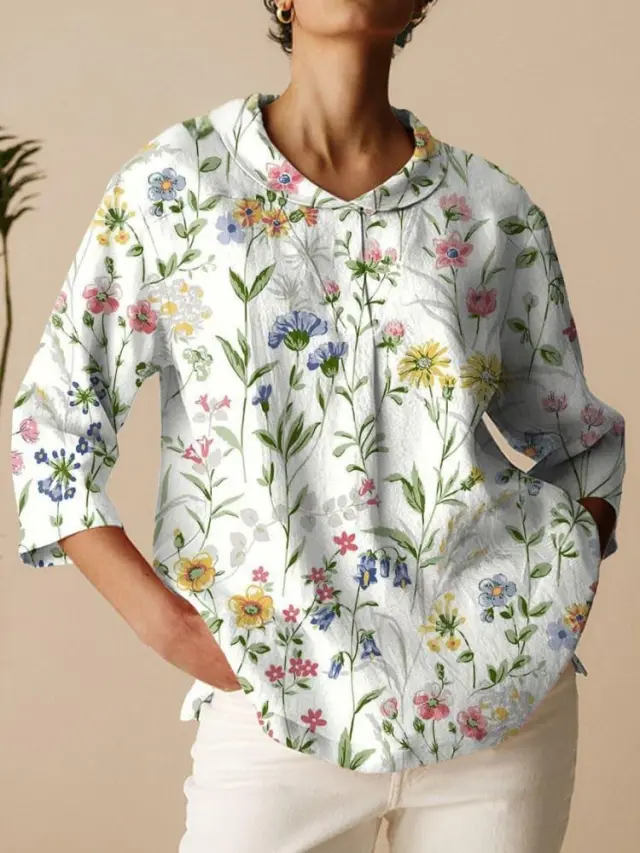 Autumn New Retro Slub Linen Shirt Casual 10 Models M - Shop at LoveMi