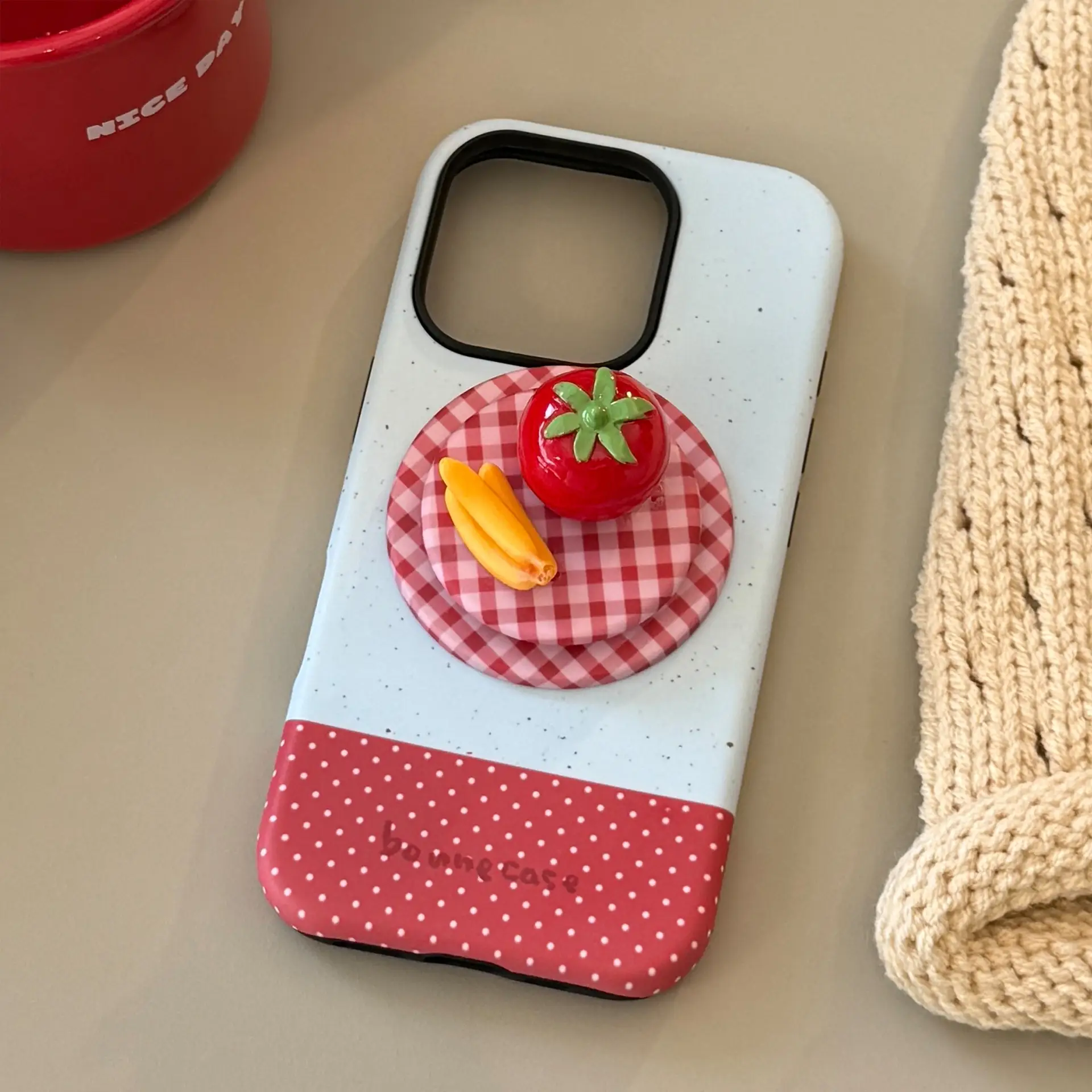 3D Fruit Platter Compatible With 17ProMax Phone Case Magnetic Stand