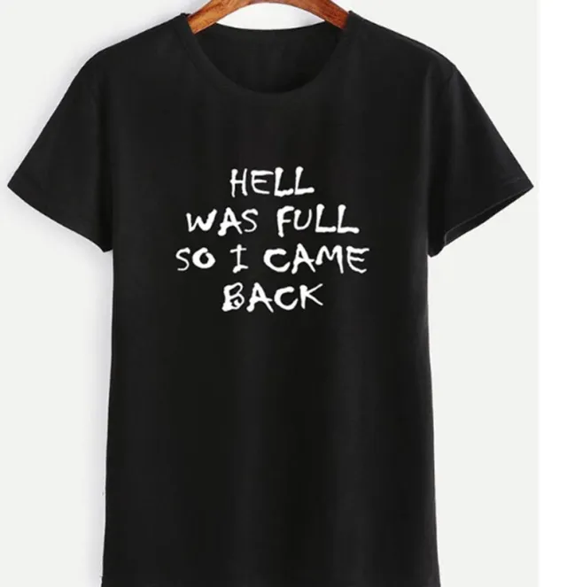 HELL WAS FULL Short Sleeve Top Black - Shop at LoveMi
