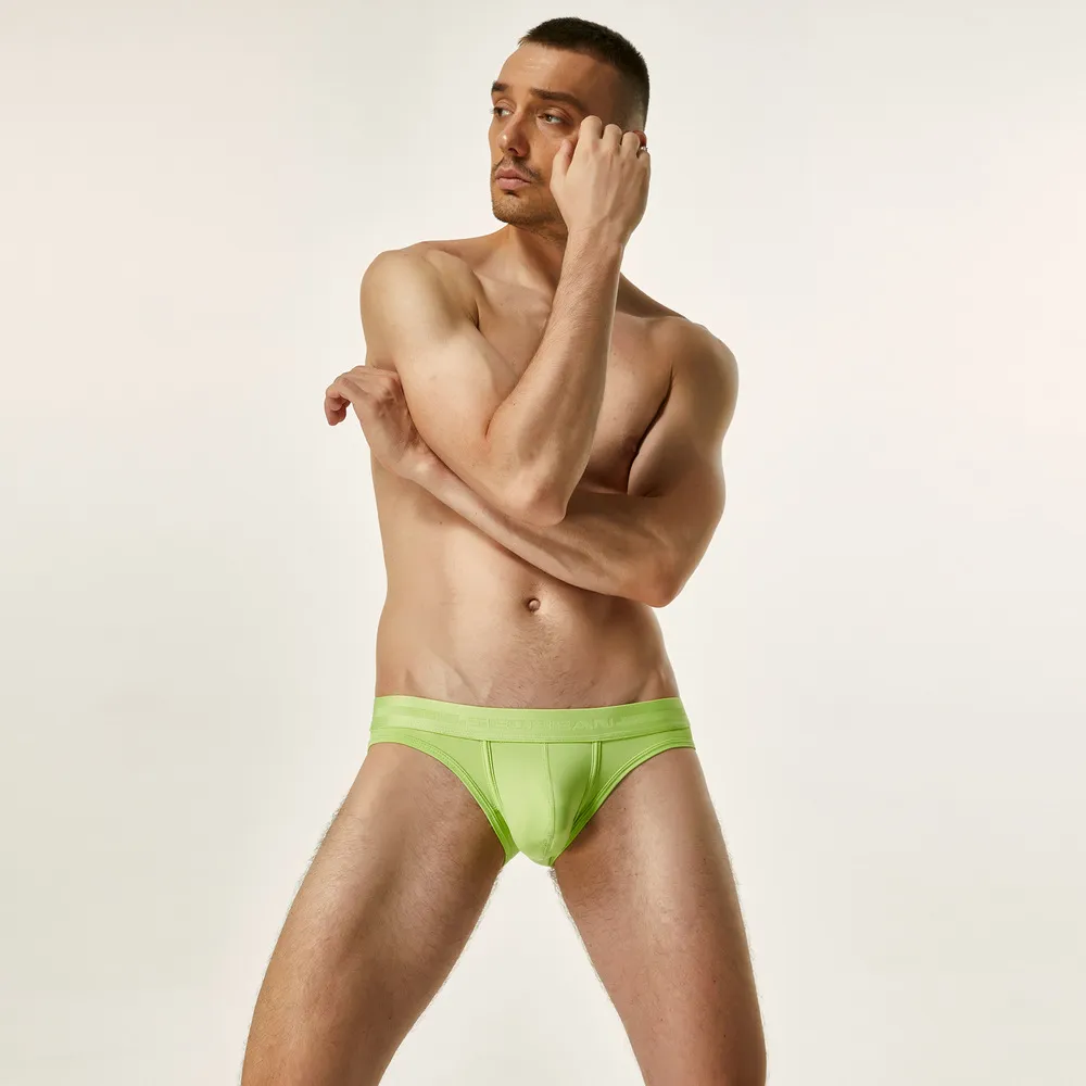 Macaron Color Men's Triangle Underwear Summer Ice Silk Leggings