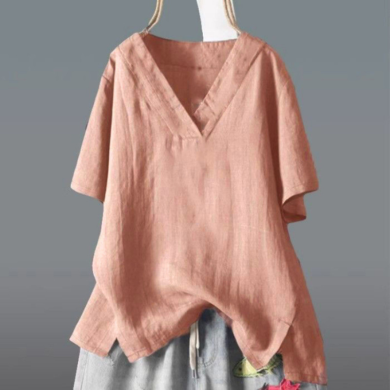 Loose-fitting Artistic Summer Top For Women 9