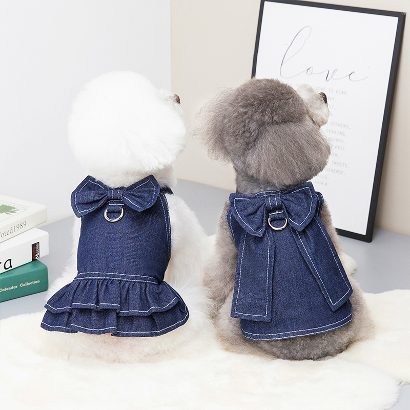 Spring And Summer Pet Clothes Big Bow Tie