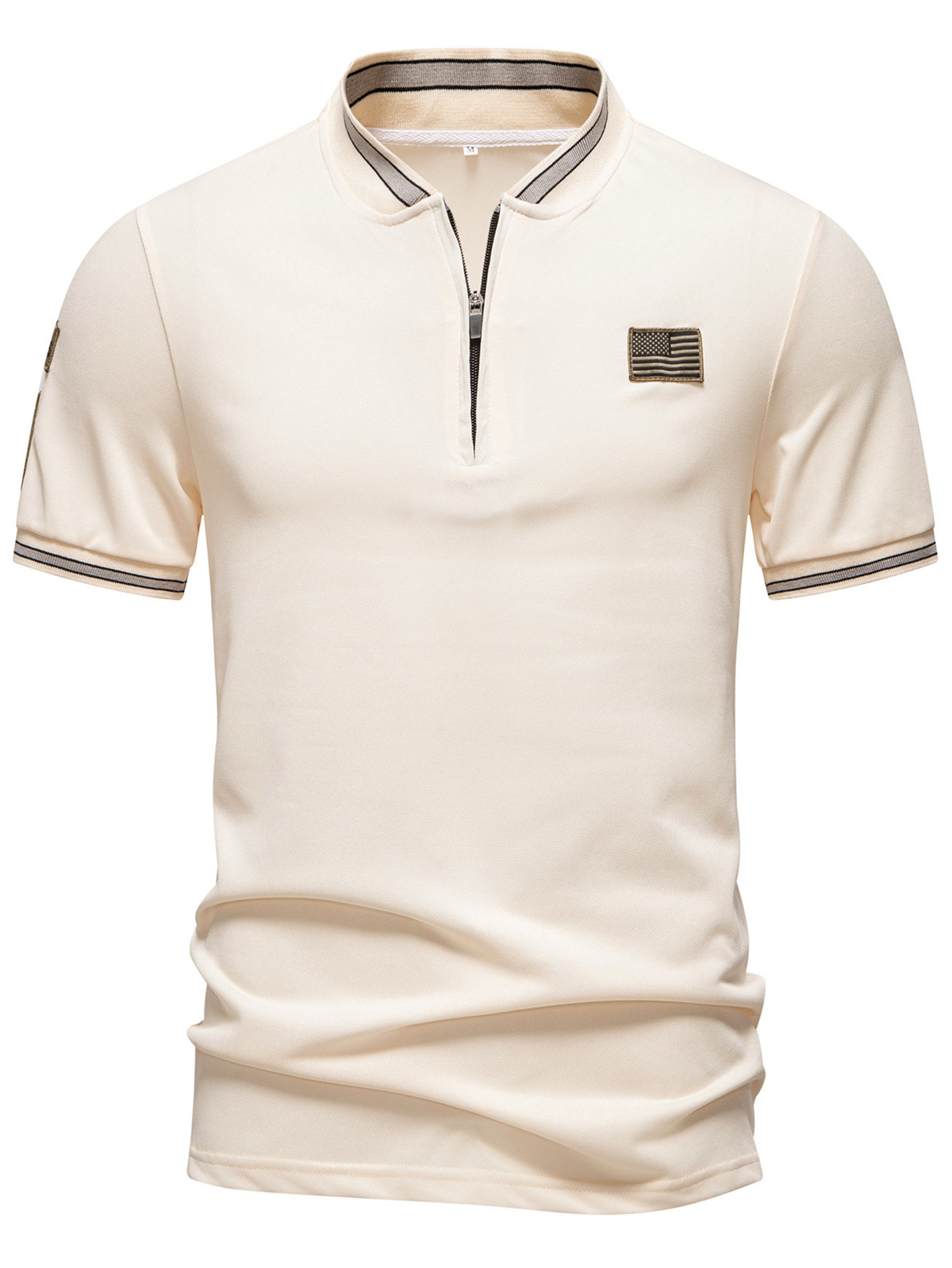 Casual Stand-Up Collar T-Shirt Men's Polo Shirt 6