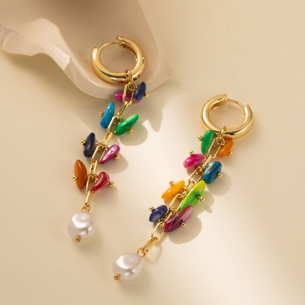 Womens Stylish Colorful Personalized Minimalist Earrings