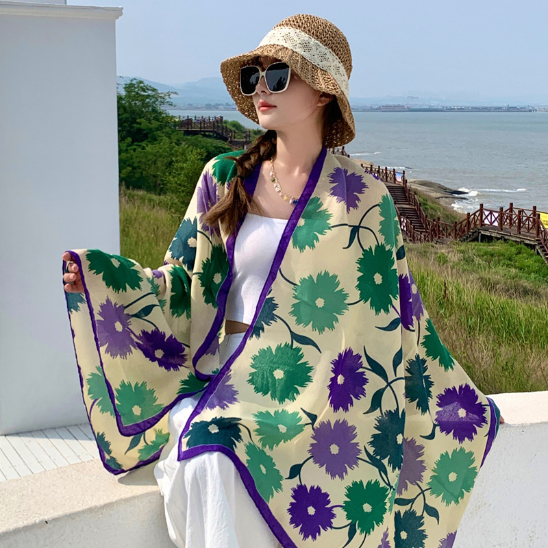 Women’s Outer Scarf For Traveling In Western Sichuan Grassland