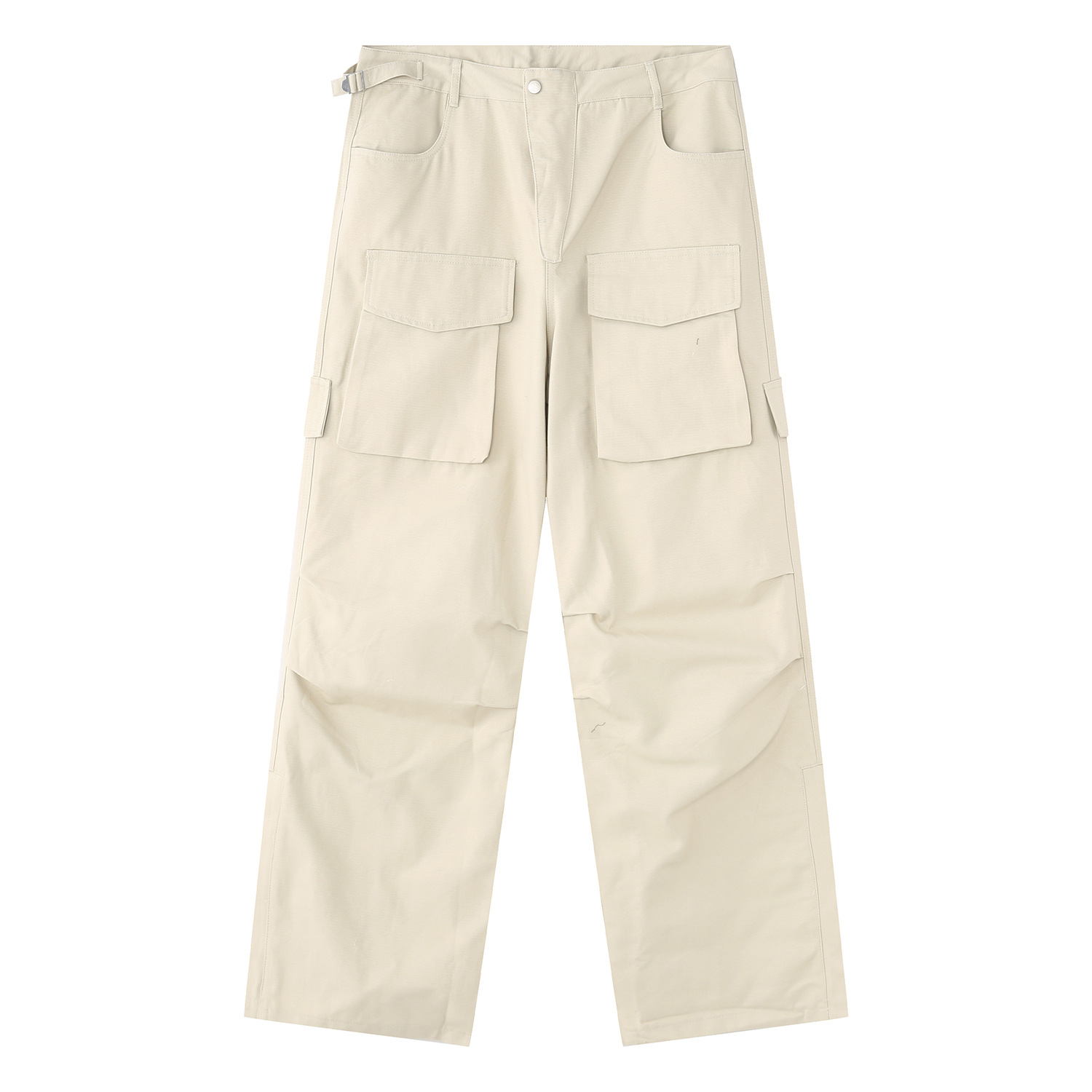 Autumn New Style Large Pocket Design Loose Cargo Pants