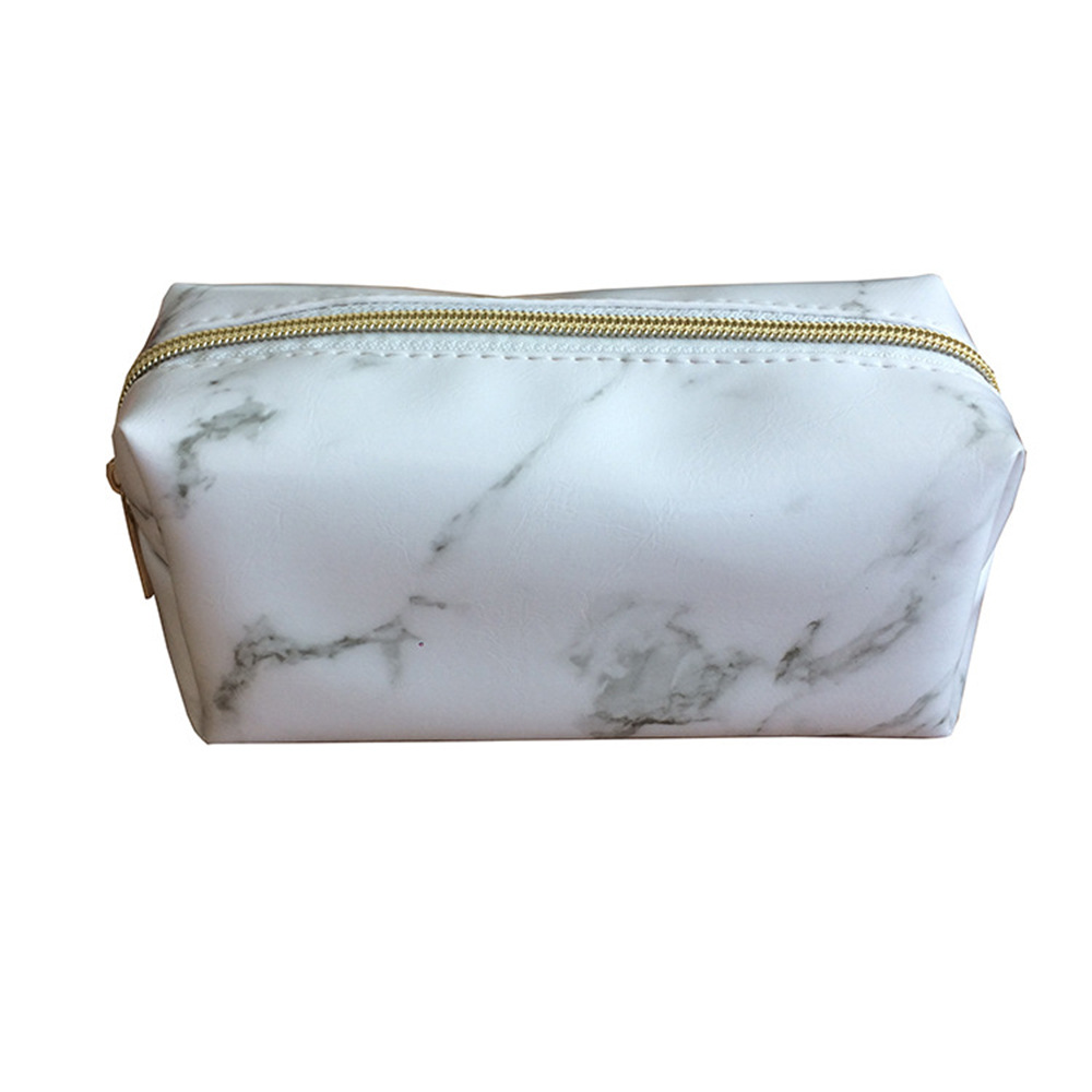 Title 6, New Marbled White PU Cosmetic Storage Bag Keep ...