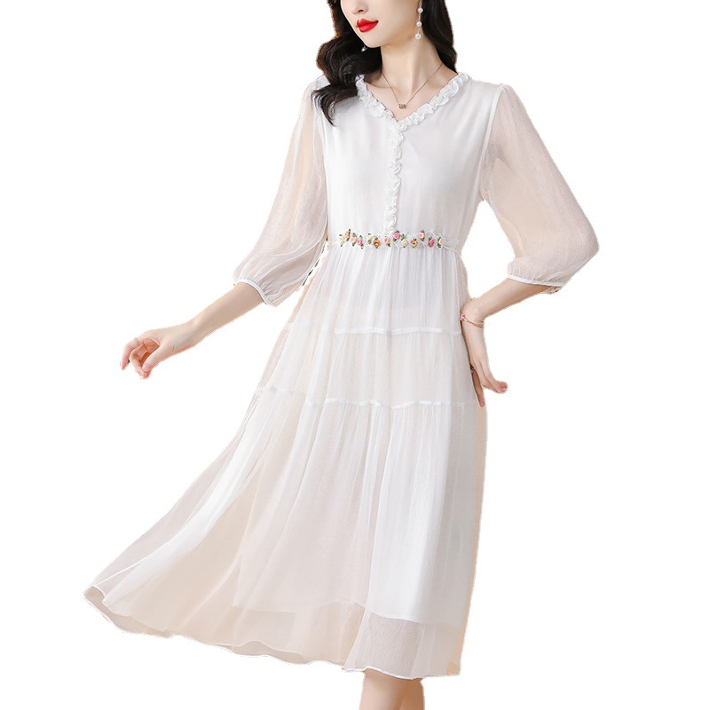 Polyester Long Sleeve Maxi Dress, picture 6 of 8